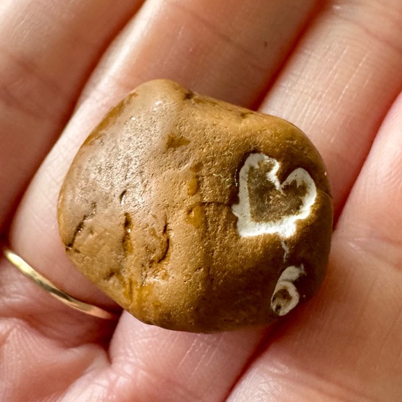 RARE Septarian Lighting Stone w/ Natural 💖Heart Shape! Lake Michigan ~approx 1”